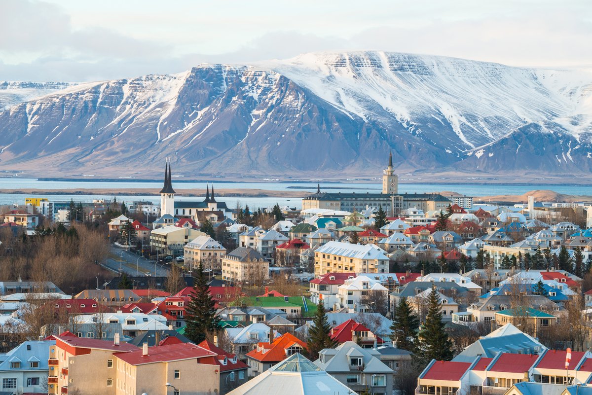 Scenery,View,Of,Reykjavik,The,Capital,City,Of,Iceland,In